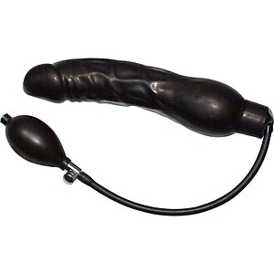 Dildo Inflatable Latex Negru 23cm