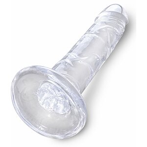 Dildo King Penis 6 Inch Clear Transparent Thumb 2