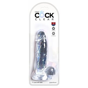 Dildo King 7 Inch Penis Transparent Thumb 3