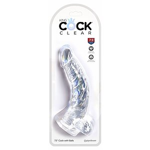 Dildo Realistic King 19cm Transparent Thumb 3