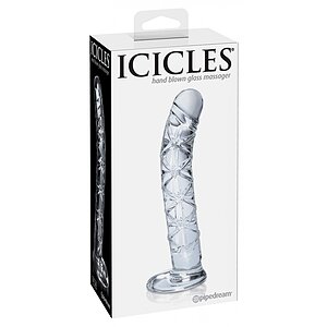 Dildo Sticla Icicles No 60 Transparent Thumb 1
