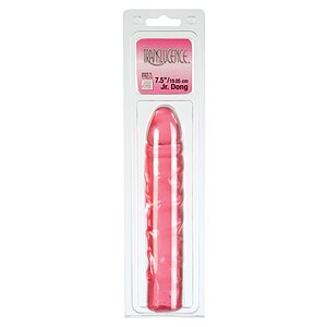 Dildo Translucence Jr Dong 19cm Rosu Thumb 1
