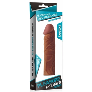 Manșon Prelungitor Pleasure X-Tender pentru Penis Mai Mare