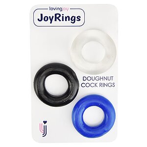 Doughnut Penis Rings 3 buc Multicolor Thumb 1