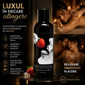 Edible Massage Oil-Strawberry 236ml Thumb 1