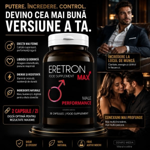 Pastile Erecție Și Potență Eretron Max 30 capsule Thumb 1