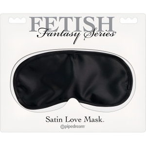 Fetish Satin Love Mask Negru Thumb 2