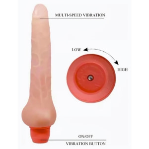 Debra Flexi Vibe Flesh - Vibrator Realist Flexibil 17 cm Thumb 2