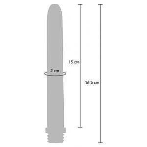 Furtun Igienic ToyJoy Drizzle 15 cm — curățare Anală Albastru