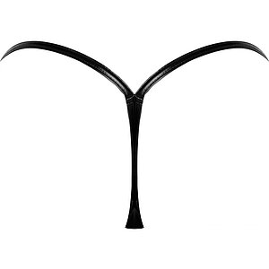 G-String Noir Handmade Tease Negru S-M