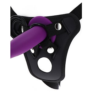 Ham Strap-On TOYJOY cu Gaură De Plăcere, Negru