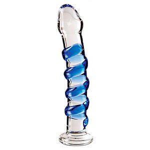 Icicles Hand Blown Glass No 5 Transparent 17.8cm