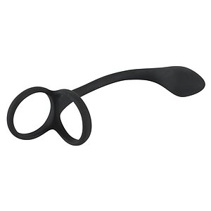 Inel Penis Black Velvets 3 În 1 Negru
