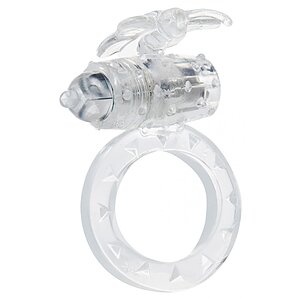 Inel Penis Cu Vibrații Flutter-Ring Transparent