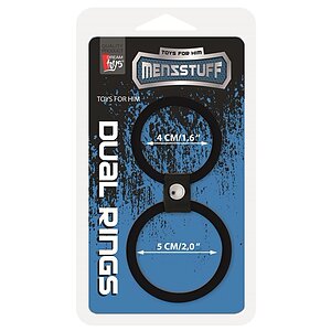 Inel Penis Dual Rings Negru Thumb 1