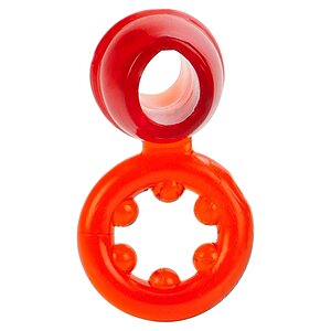 Inel Penis Dual Support Magnum Rosu Thumb 2