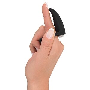 Inel Penis Finger Vibrator Negru Thumb 5