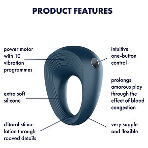 Inel Penis Lux Satisfyer Rings 2 Negru