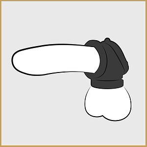 Inel Penis Rock Hard Penis Pipe Negru Thumb 7