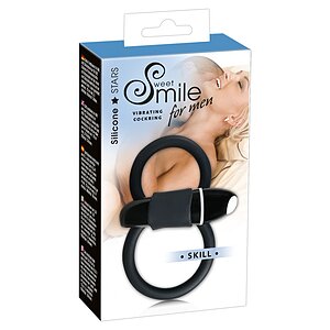 Inel Penis Smile Double Penis Cage Negru Thumb 3