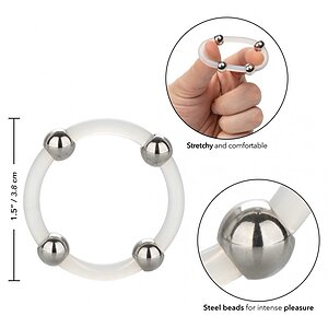 Inel pentru Penis Steel Beaded cu Bile din Oțel