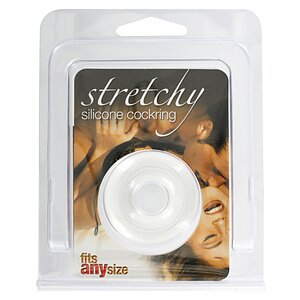 Inel Pentru Penis Stretchy Alb Thumb 2