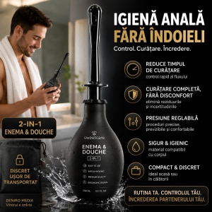 Irigator Anal Pentru Curățare Perfectă Negru Thumb 3