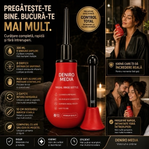 Irigator Intim Anal Red pentru Igienă Înainte de Sex