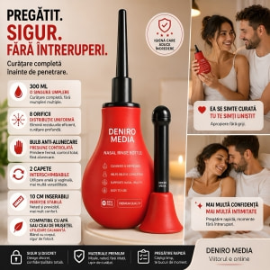 Irigator Intim Anal Red pentru Igienă Înainte de Sex