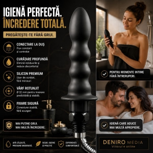 Irigator Intim Hydro Blast Negru Thumb 3