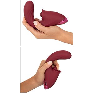 JAVIDA 3 Funcții — Vibrator cu împingere, 10 Moduri Roșu