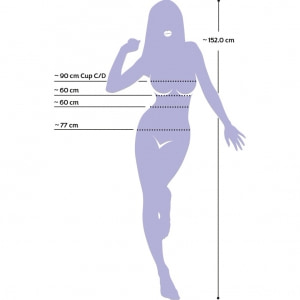 Layla 152 cm - Păpușă Gonflabilă You2Toys, 3 Orificii