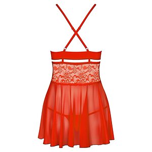 Lenjerie Babydoll Obsessive 838-BAB Rosu S-M Thumb 1