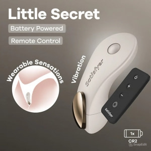 Chiloți Vibratori Satisfyer Little Secret cu Telecomandă Gri