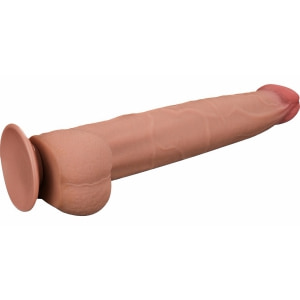 Lovetoy Dual-Layer 34 cm – TPE Realist cu Ventuză Thumb 5