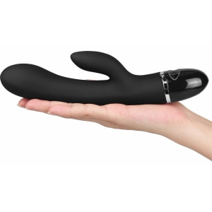 Lovetoy O-Sensual Clit Duo Climax, Vibrator 21 cm Negru