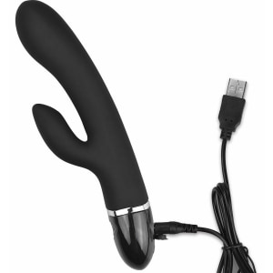 Lovetoy O-Sensual Clit Duo Climax, Vibrator 21 cm Negru Thumb 3