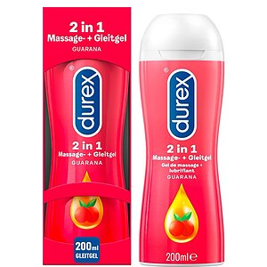 Lubrifiant Durex Play 2 în 1 Massage Guarana 200ml