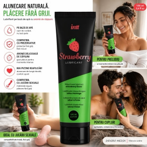 Lubrifiant Intt Strawberry Tube Pack cu Căpșuni 100 ml