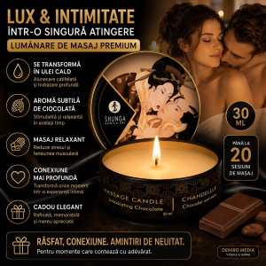 Lumânare Masaj Shunga Ciocolată 30ml Thumb 2