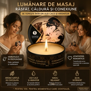 Lumânare Masaj Shunga Ciocolată 30ml Thumb 4