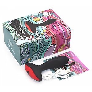 Vibrator Prostatic Solstice cu Control Prin Aplicație Negru