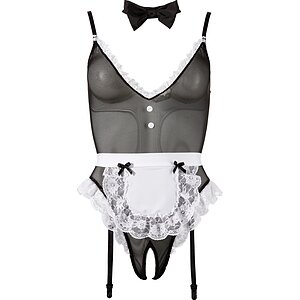 Maid Costume Cottelli Collection Negru S