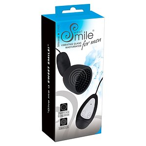 Masturbator Pentru Cap Cu Vibratii Sweet Smile Negru Thumb 7