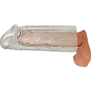 Mega Prelungitor Penis Transparent Thumb 1