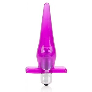 Mini Plug Anal CalExotics — Compact, 2 Moduri Vibrații Roz