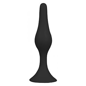 NMC Back Up 3 – Plug Anal Din silicon cu Ventuză 8 cm Negru