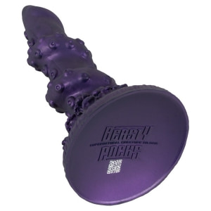 Octopus Prime — Dildo Din silicon Lichid, Ventuză 20.2 cm Mov