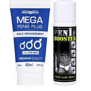 Pachet Gel Mărire Penis Mega Penis Plus 65ml Și Cremă Pentru Potență Penis Booster 125ml Pachet Gel Mărire Penis Mega Penis Plus 65ml Și Cremă Pentru Potență Penis Booster 125ml