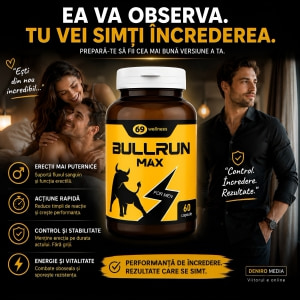 Pastile BullRun Max Ero pentru Potență 60 capsule